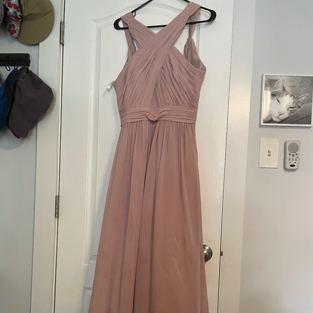 Haley Page rose bridesmaid dress